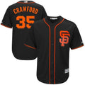 Brandon Crawford San Francisco Giants Majestic Alternate Cool Base Player Jersey Jersey Black 2021