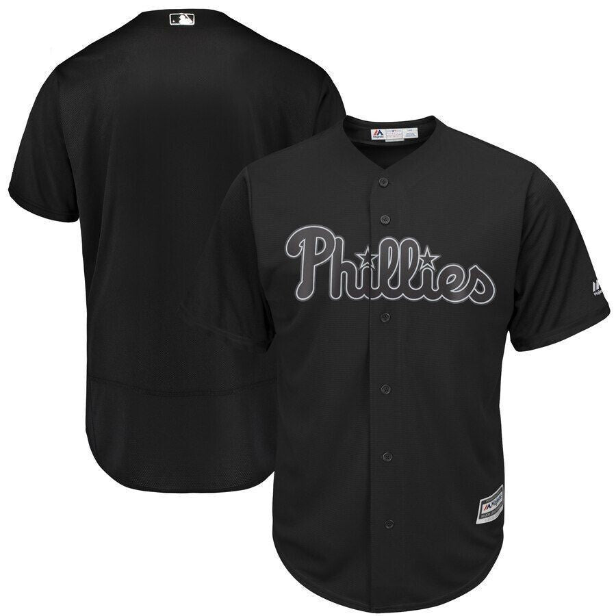 Philadelphia Phillies Majestic 2021 Players Weekend Replica Team Jersey Black 2021