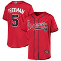 Nike Replica Freddie Freeman Red Atlanta Braves Alternate 2020 Replica Player Jersey