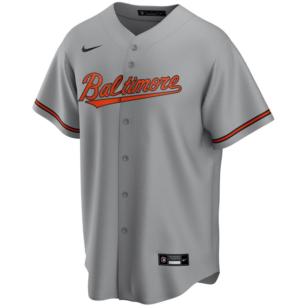 Men'S Nike Replica Gray Baltimore Orioles Road Replica Team Jersey