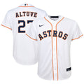 Nike Replica Jose Altuve White Houston Astros Home 2020 Replica Player Jersey