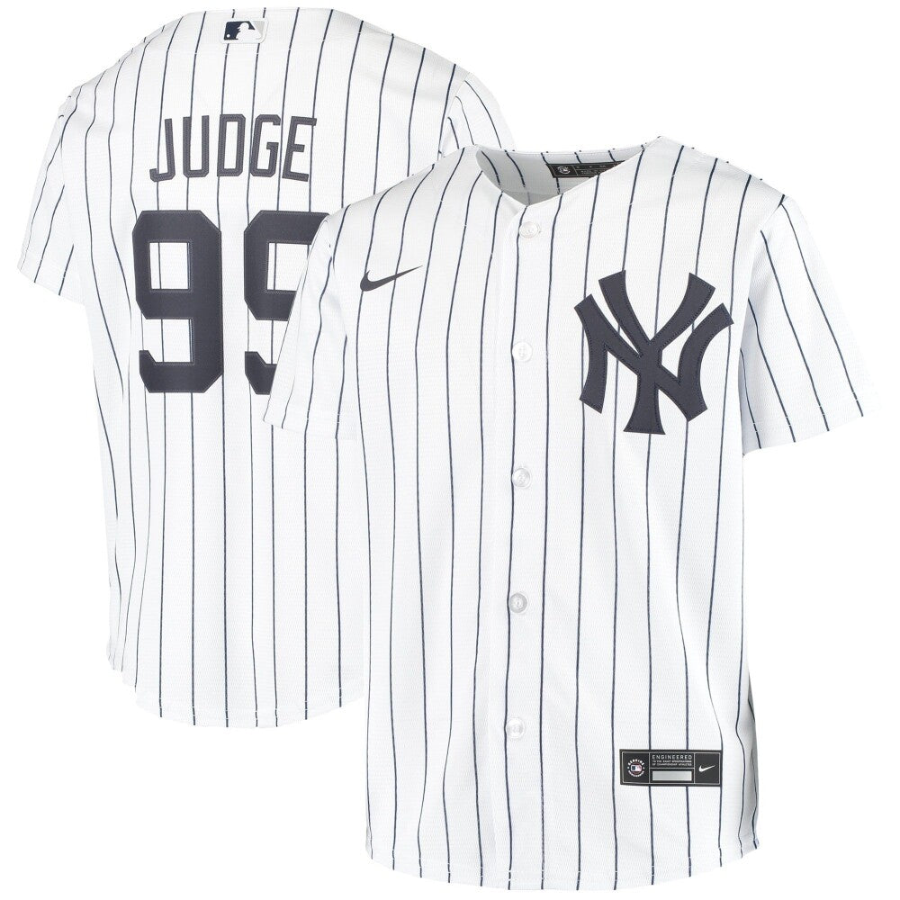 Nike Replica Aaron Judge White New York Yankees Home 2020 Replica Player Name Jersey