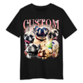 Personalized Dog Cat Bootleg Shirt, Custom Bootleg Rap Tee Retro Pet Bootleg, Custom Photo Your Design Bootleg